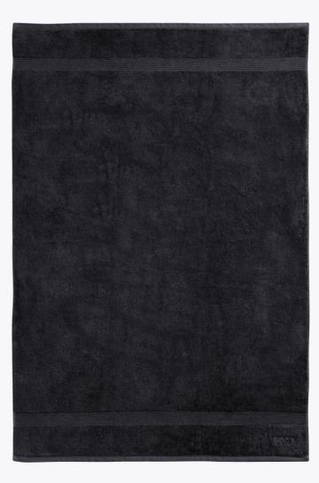 Ręcznik Kąpielowy BOSS Ribbed Border Czarne Męskie (Pl54106)